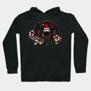 Santa Spider w/ Presents (Red Peppermint 1) Hoodie